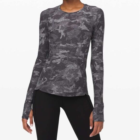 Lululemon Runderful Camo Long Sleeve - Picture 1 of 5